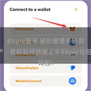 Bitpie新手 轻松管理多链资产，教你如何快速上手Bitpie钱包！