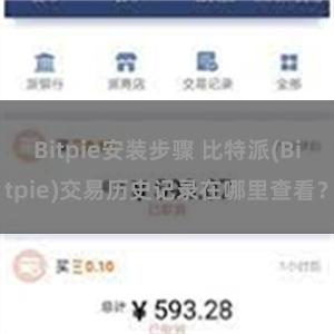 Bitpie安装步骤 比特派(Bitpie)交易历史记录在哪里查看？