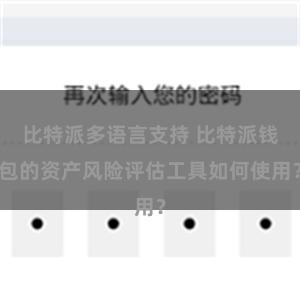 比特派多语言支持 比特派钱包的资产风险评估工具如何使用？